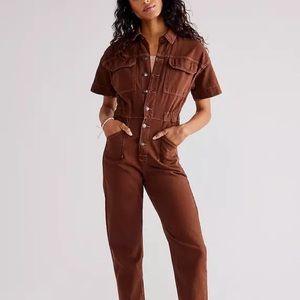 We the Free | Marci overalls | color: brown | size: S